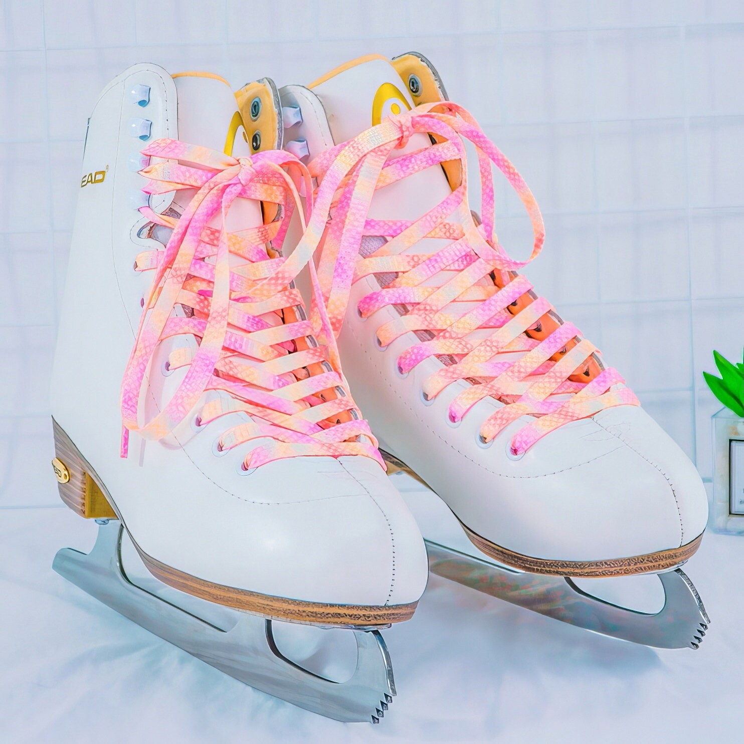 Gradient Tie Dye Hockey Skates Laces Ice Skate Laces Inline Etsy