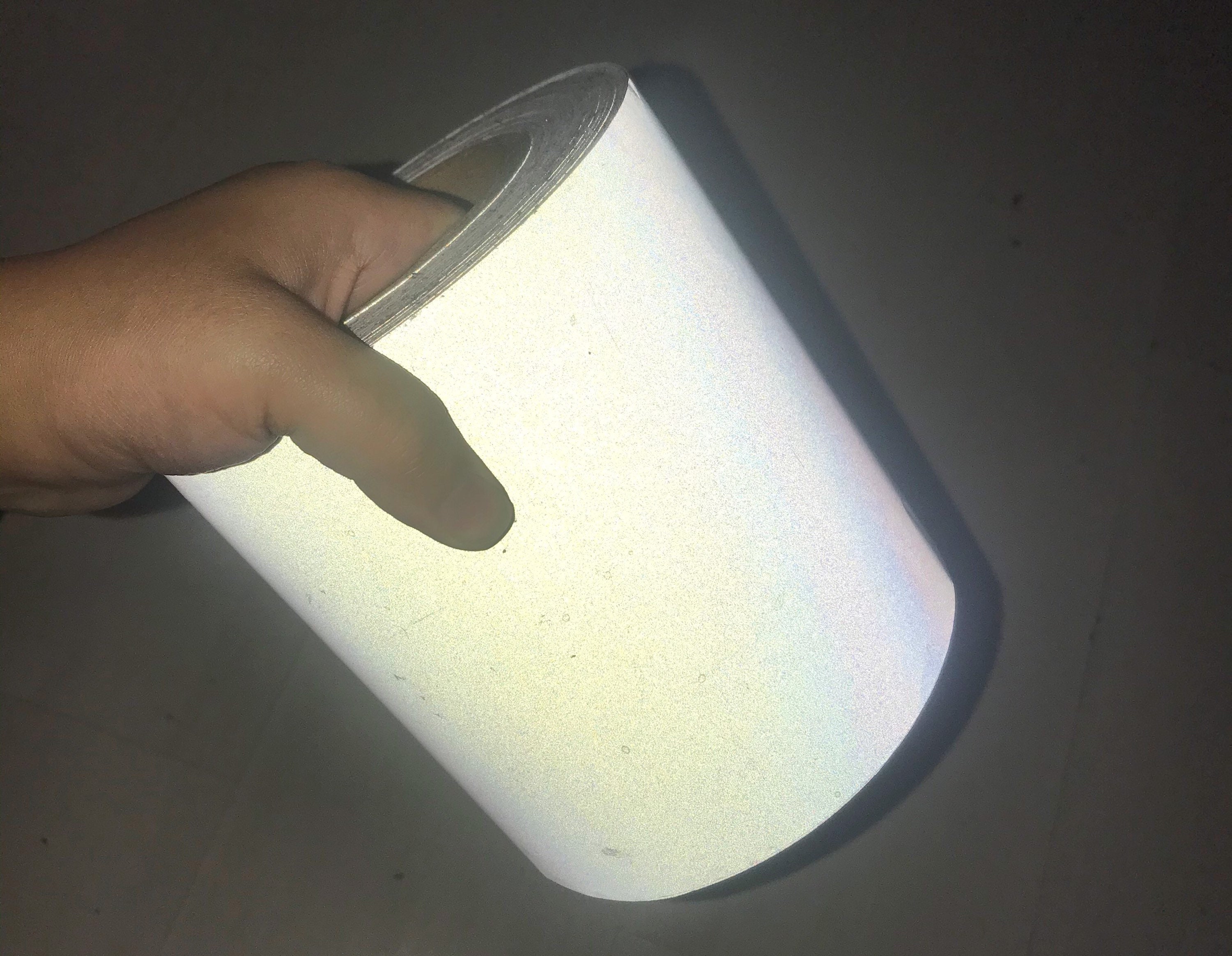 White Reflective Sticker Paper Multiple Sizes Available Glow in the