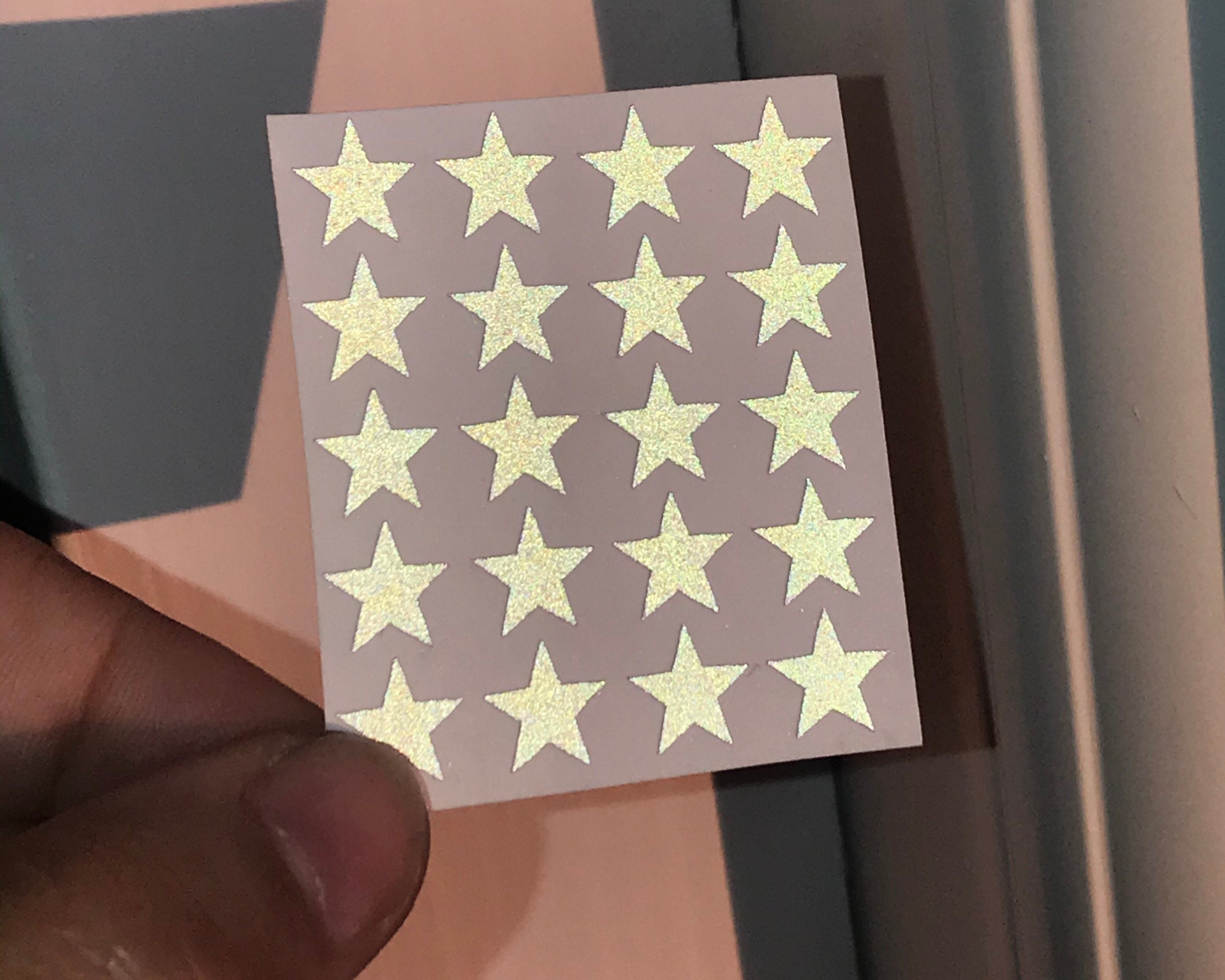 White Reflective Sticker Paper Multiple Sizes Available Glow in the