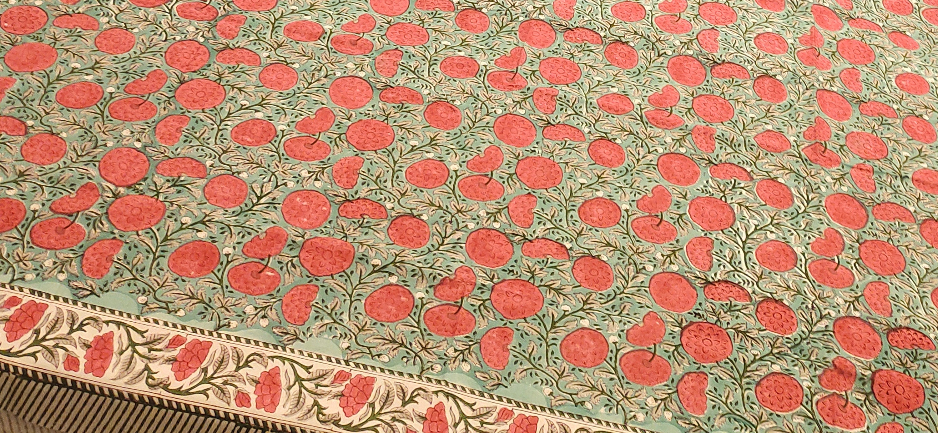 Indian Block Printed Tablecloths - Multiple Designs
