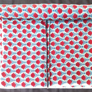 Hand Block Print Cotton Fabric Jaipuri Hand Made Fabric Floral Pattern Fabric. 100% Cotton Fabric. Women Dress Fabric. Printed fabric