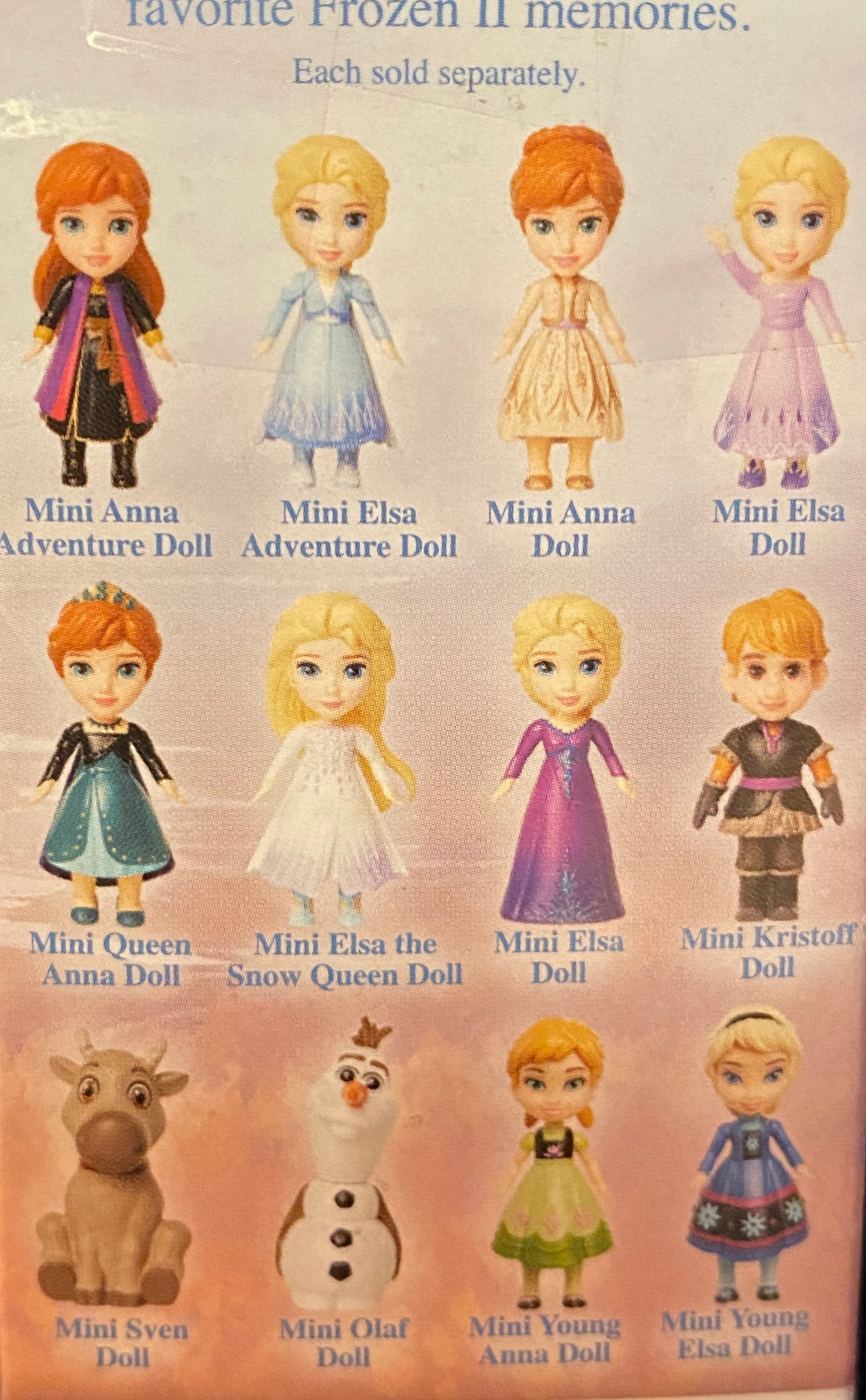 Mini poupee disney princesses, figurines