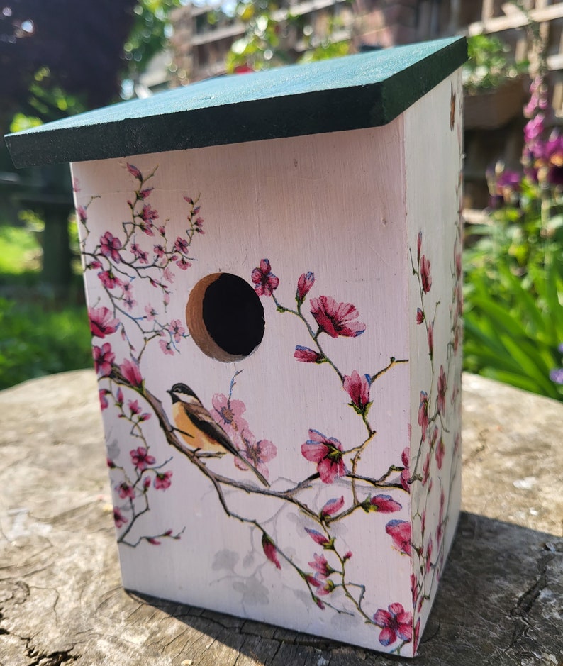 BirdHouse, Nesting Box, Garden Bird Box, Garden Decor zdjęcie 6