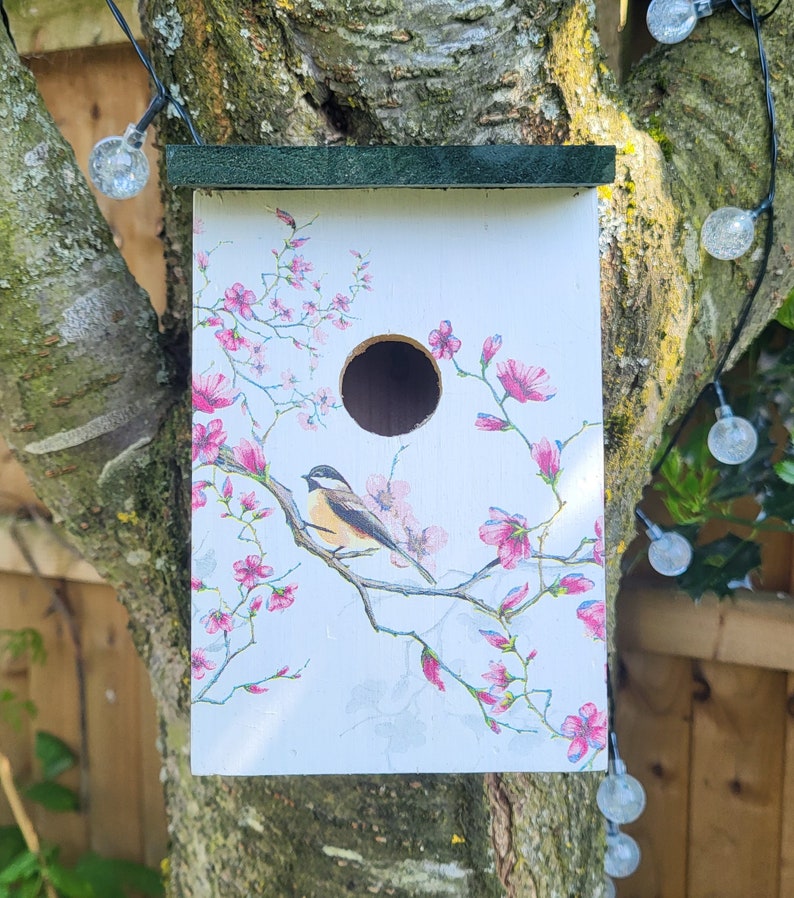 BirdHouse, Nesting Box, Garden Bird Box, Garden Decor zdjęcie 4