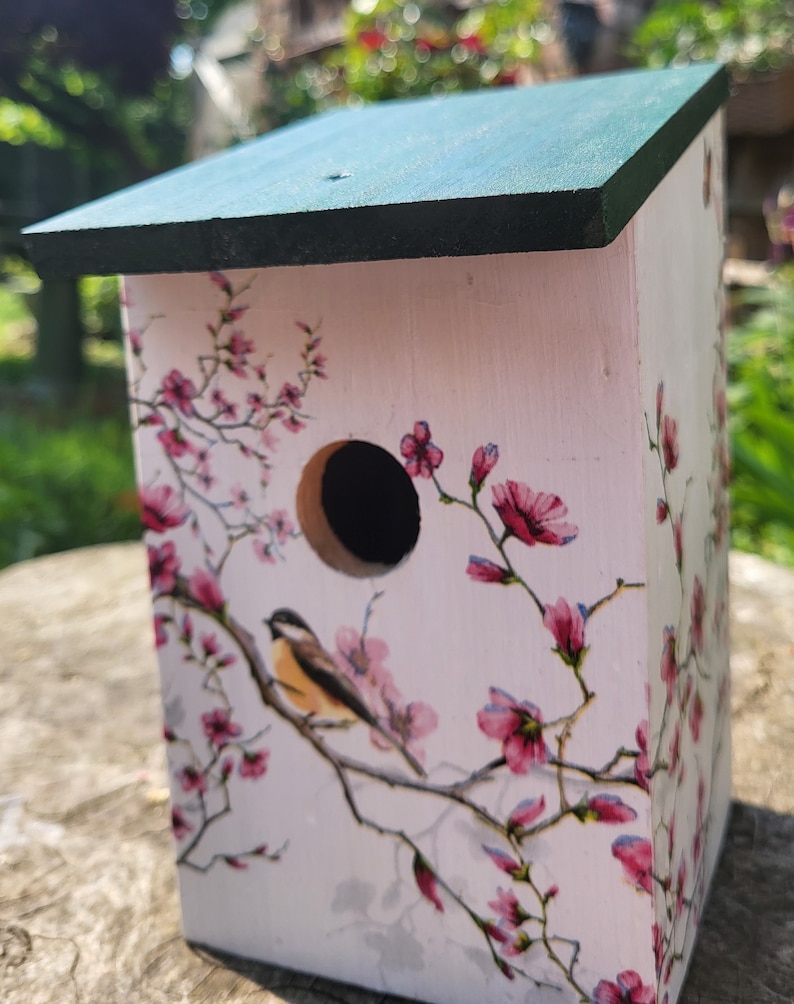 BirdHouse, Nesting Box, Garden Bird Box, Garden Decor zdjęcie 3