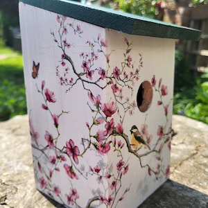 BirdHouse, Nesting Box, Garden Bird Box, Garden Decor zdjęcie 2