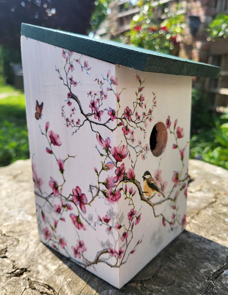 BirdHouse, Nesting Box, Garden Bird Box, Garden Decor zdjęcie 2