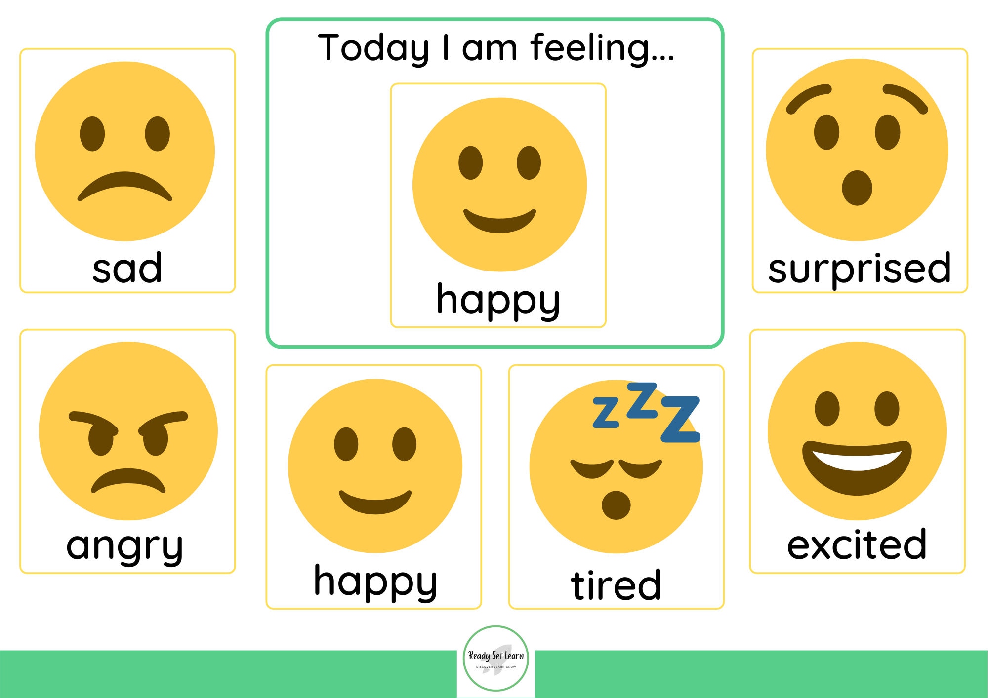 Emotions Mat / Preschool / ASD / Non-verbal / Learning - Etsy