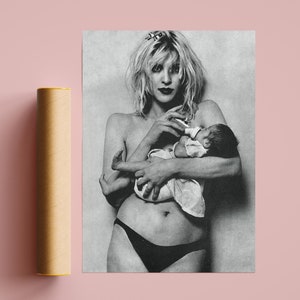 Cartel de Courtney Love, Courtney Love Vintage Print, Courtney Love Retro Poster, Los Ángeles, 1992