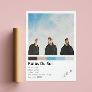 Rufus Du Sol Print / Rufus Du Sol Poster / Music Poster / Albums poster / Rufus Du Sol