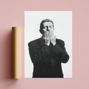 Leonard Cohen Poster / Leonard Cohen Print / Leonard Cohen Photo / Leonard Cohen Paris 1994