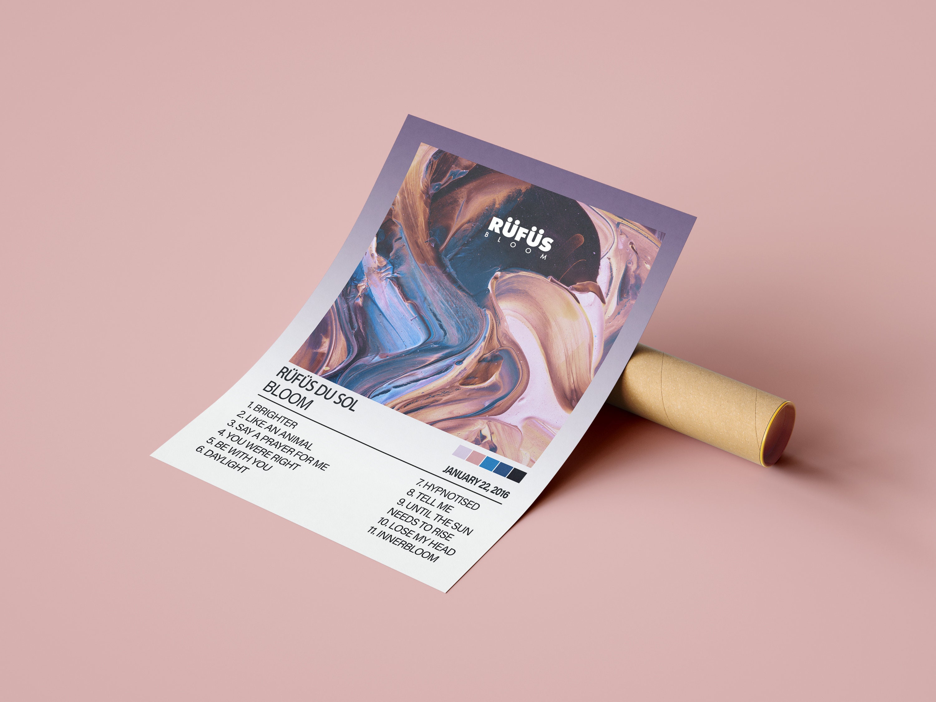 Rufus Du Sol Poster, Bloom Poster, Rufus Du Sol Tracklist Album Cover ...