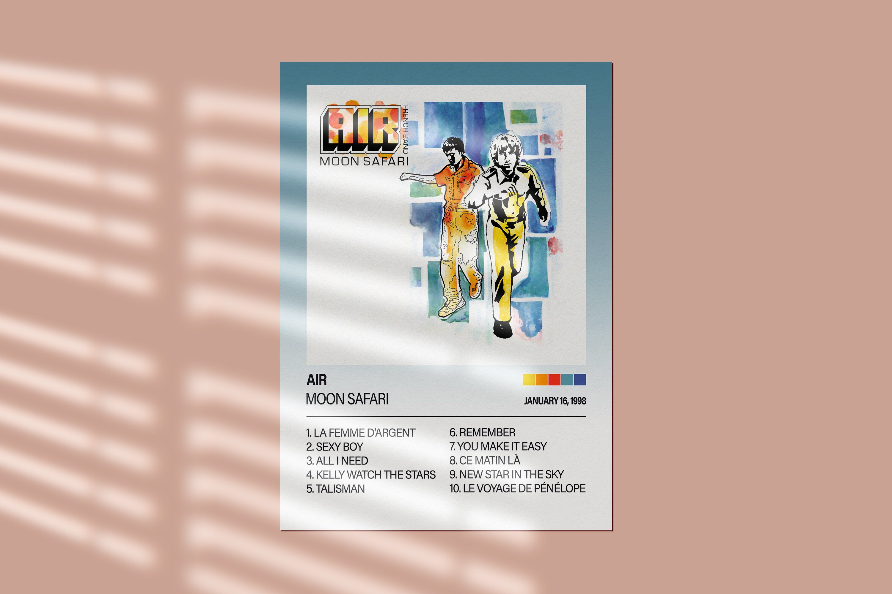 Air Moon Safari Album, Air Moon Safari Poster, Air Print, Air