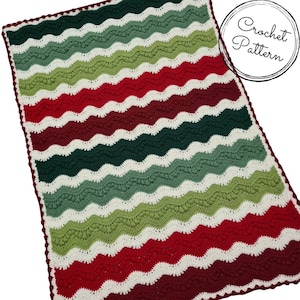 Jingle Bells Christmas Crochet Blanket Pattern: PDF Digital Download, Crochet Pattern, Christmas Crochet, US Terminology