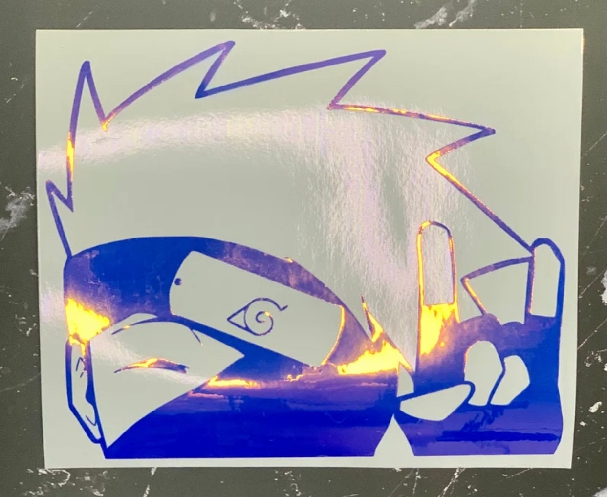 Kakashi Face Squish Peeker Sticker Sticker – Anime Town Creations