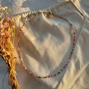 Aruba- handmade colorful pearl necklace/ handmade pearl jewelry/ mini pearl necklace/ colorful necklace/ gift idea jewelry/ handmade gift