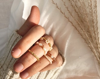 Aruba- Handmade Boho Ring Set Consisting of Rings/ring Set/cute