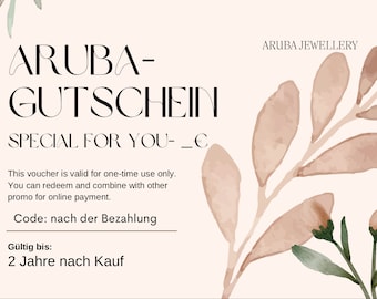 Aruba Jewellery- dein Gutschein