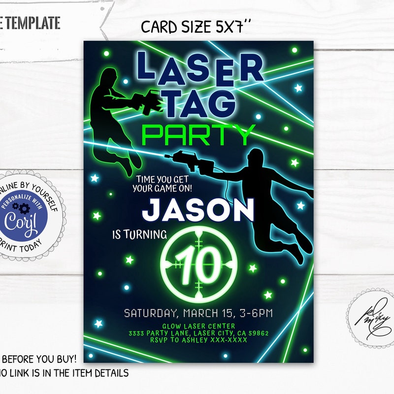 Invitation De Laser Game Etsy France invitation-de-laser-game-etsy-france