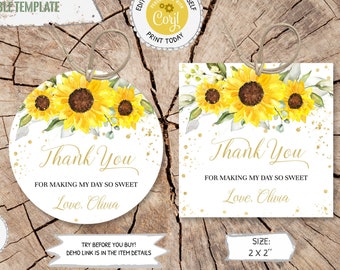15 Pcs Baby Shower Return Favors for Guests,Sunflower Keychains+Thank You Kraft Tags for Birthday Party Supplies 15 Pcs Baby Shower Return Favors for Guests,Sunflower Keychains+Thank You Kraft Tags for Birthday Party Supplies