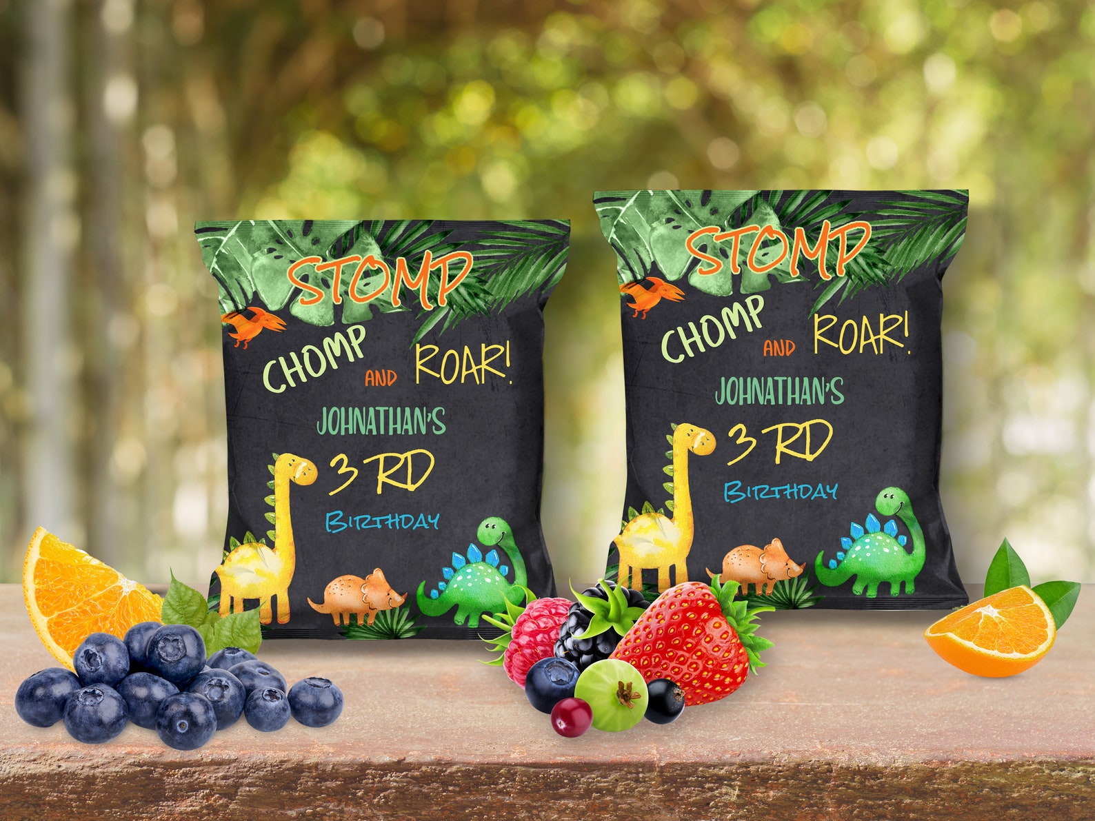 Editable Dinosaur Fruit Snacks Wrapper Dinosaur Fruit Snack Etsy