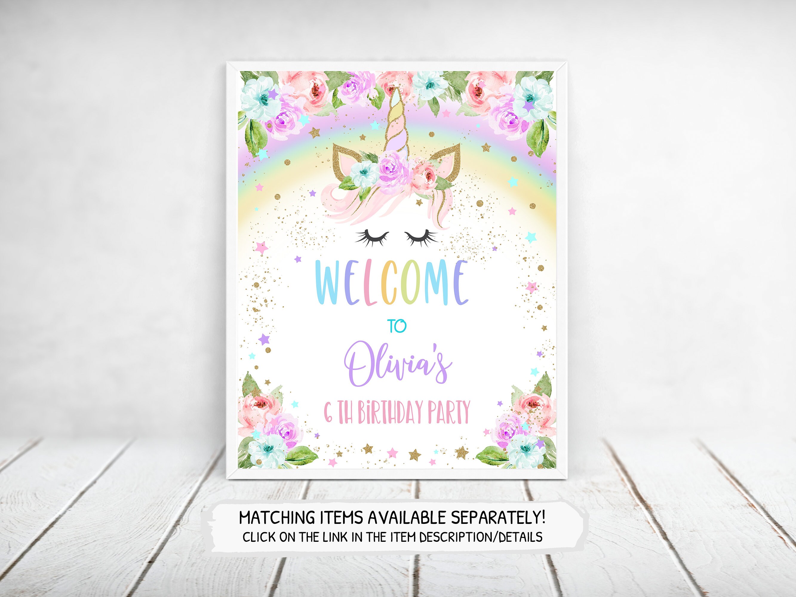 unicorn water bottle label editable rainbow unicorn water etsy