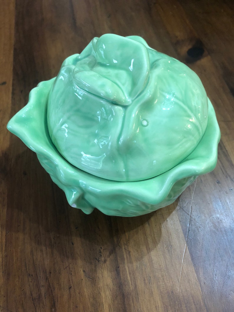 Vintage Holland Mold Lettuce Bowl With Lid Etsy