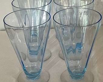 2 Pink Fostoria Fairfax 12oz Footed Tumblers 2 Pink Fostoria Fairfax 12oz Footed Tumblers