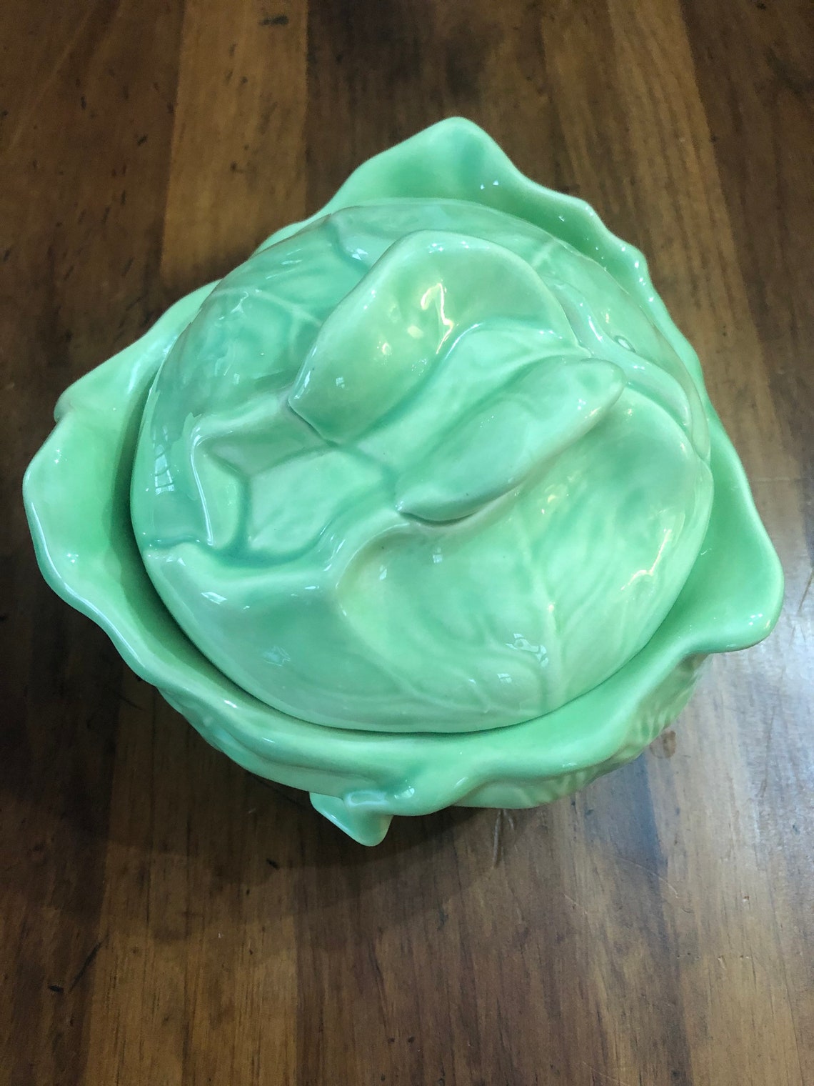 Vintage Holland Mold Lettuce Bowl With Lid Etsy