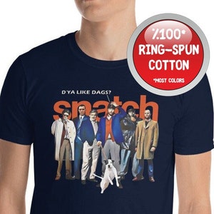 Snatch Charaktere und der Hund Kurzärmeliges Unisex T-Shirt