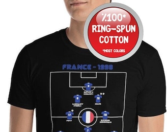 Wear Football / Soccer History - France 1998 World Cup Legendary Short-Sleeve Unisex T-Shirt