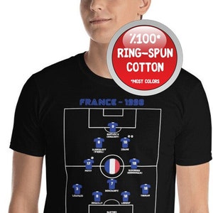 Wear Football / Soccer History - France 1998 World Cup Legendary Short-Sleeve Unisex T-Shirt