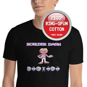 Boulder Dash retro video game Short-Sleeve Unisex T-Shirt