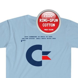 Commodore 64 C64 Initial Screen Unisex Softstyle T-Shirt