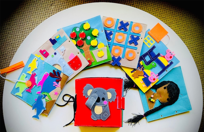 Felt Book Twitterpated Curious Koala Book Toddler Activity Book Montessori Book Sensory Book Busy Book Quiet Book