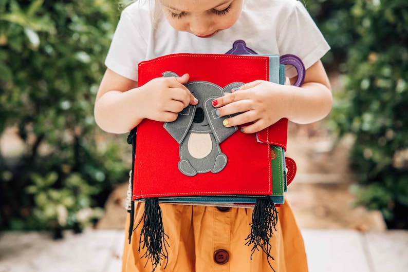 Felt Book Twitterpated Curious Koala Book Toddler Activity Book Montessori Book Sensory Book Busy Book Quiet Book