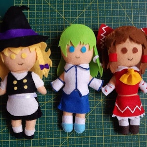 Sanae, Reimu & Marisa - Touhou