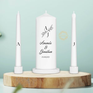 Juego de velas Unity personalizado - Velas de ceremonia - Juego de velas de boda personalizado - Juego de velas Unity simple y elegante - Irlanda