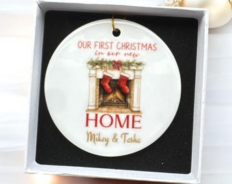 Personalized First Christmas New Home Ornament – Keepsake Gift
