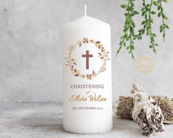 Personalised Christening Candle - Baptism Candle - Ireland