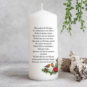 Christmas Remembrance Candle