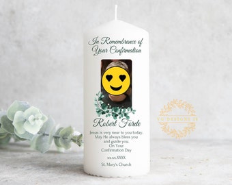 Personalised Confirmation Candle with your picture - Sacrament Confirmation Candle - Ireland