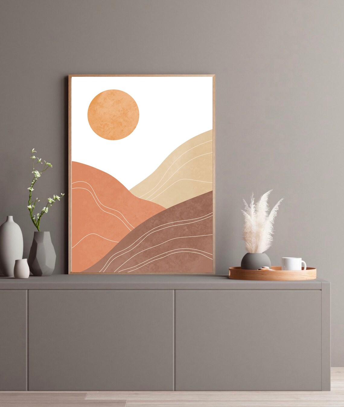 BOHO WALL ART Printable Set of 6 Prints Digital Boho | Etsy
