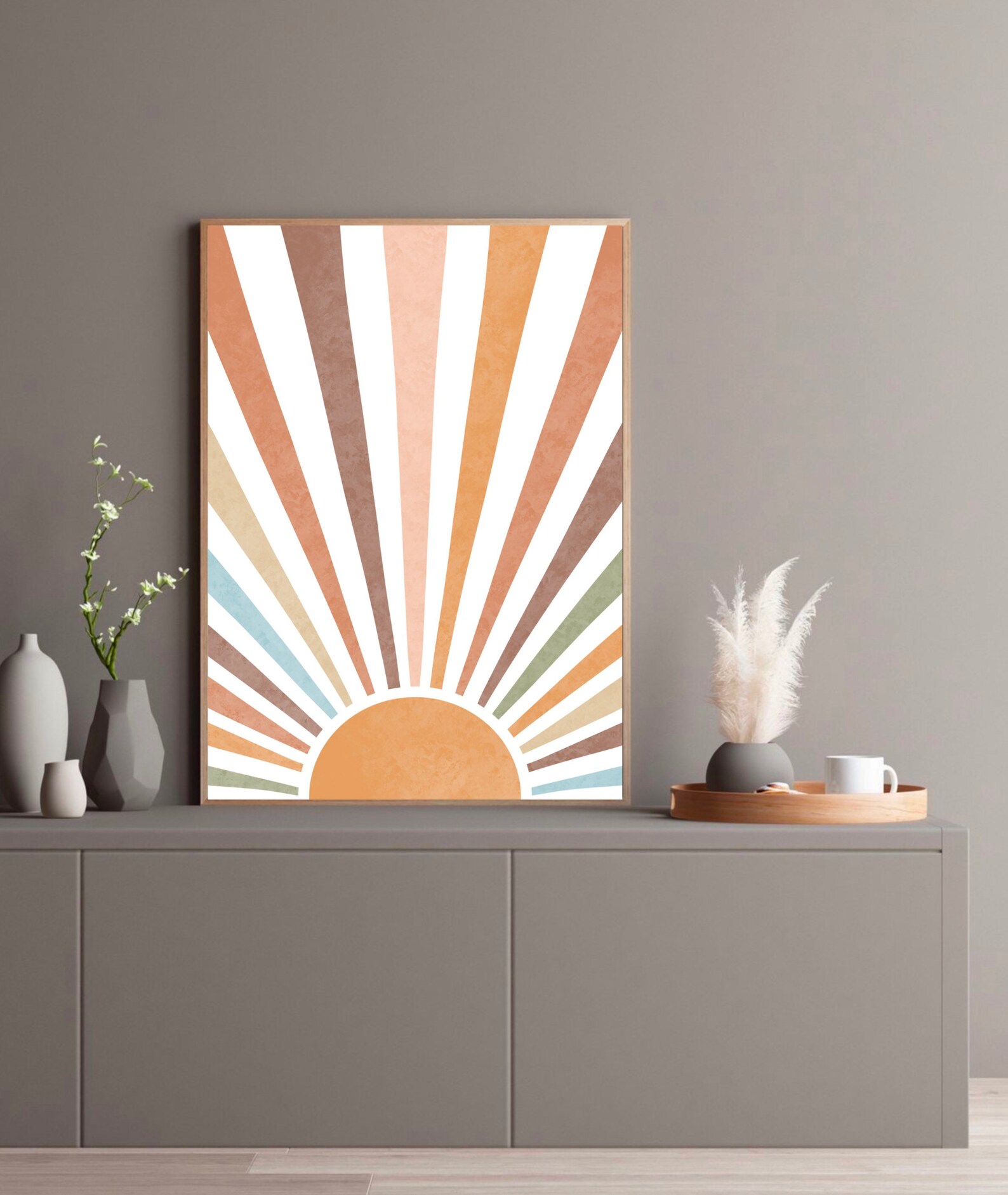 BOHO WALL ART Printable Set of 6 Prints Digital Boho | Etsy
