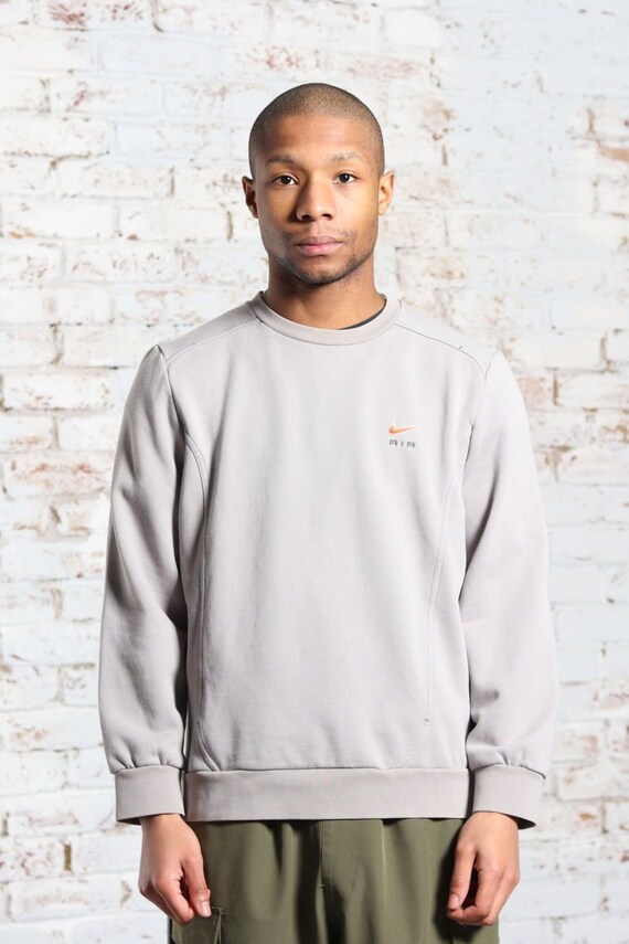Vintage Nike Logo Sweatshirt Grey