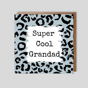 Abuelo supergenial. Tarjeta de cumpleaños o del día del padre