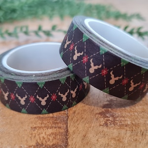Belle tête de cerf de Noël Washi / Ruban en papier - * Emballage écologique * Emballage - Emballage de Noël