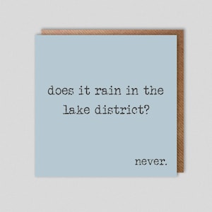 pleut-il dans la région des lacs... jamais.  Aventure/Retraite