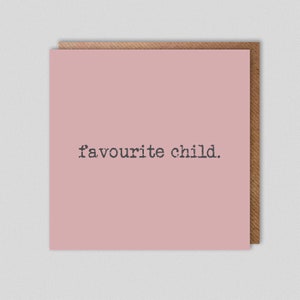 hijo favorito. Niños