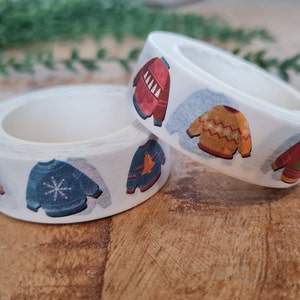 Adorable ruban adhésif en papier pour cavaliers de Noël - *Emballage respectueux de l'environnement* Arts/Artisanat/Emballage - Emballage de Noël